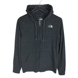 Northface Classic Fit Full Zip Up Charcoal Hoodie